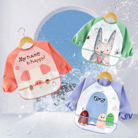 Baberos impermeables de dibujos animados para bebé, delantal de alimentación de manga larga, accesorios para bebé de 0 a 3 años - details 0