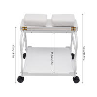 Baño de pies para uñas, Spa, carrito portátil para pedicura, manicura, masaje, blanco nuevo, 50x42x47cm/19,69x16,54x18,5 pulgadas - details 5