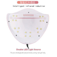 Lámpara de secado de uñas LED UV con 18 LED, herramientas de manicura para curado de esmalte de Gel, autodetección - details 3
