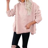 Jersey de cuello alto para mujer, sudaderas, tops de otoño e invierno - details 7