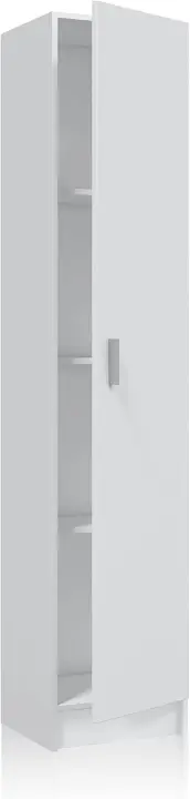 Armario Multiusos 2 Puertas, Auxiliar, Acabado en Color Roble, 58,5 cm (Ancho) x 180 cm (Alto) x 37 cm (Fondo) - 1