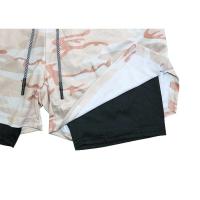 Pantalón corto deportivo de compresión 2 en 1 para hombre con estampado bíblico para gimnasio, entrenamiento y correr - details 15