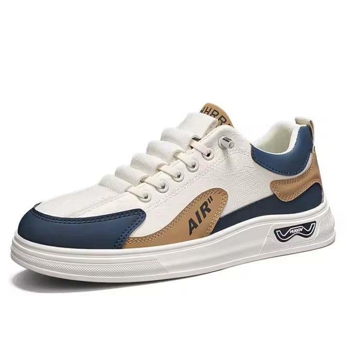 2025 primavera nuevas superficies de cuero corte bajo tendencia de moda estilo deportivo un pie zapatos casuales de moda para hombres - 1