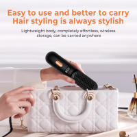Alisador de pelo inalámbrico recargable Mini alisador de pelo Rollo de iones negativos Alisado de doble propósito Alisado de cabello rizado Multifunción - details 10