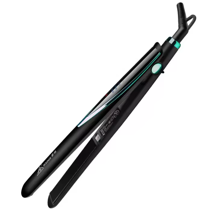 Straightener de Cabello Cerámico 2en 1 Profesional Calentamiento Rápido, Pantalla LED, Función de Rizos Plano Enchufe Europeo Standard - 1