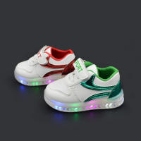 Zapatillas deportivas con luces LED para niños y niñas, zapatos para correr, zapatillas de Velcro antideslizantes luminosas para exteriores - details 0
