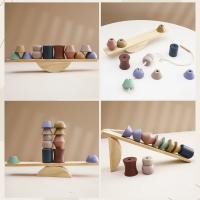 Juguetes de enhebrado de animales para bebé, balancín de madera, juegos de mesa, Montessori, habilidad práctica, bloques - details 2