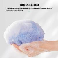 Toallas de baño de espuma para frotar la espalda, tira larga, depurador corporal, frotar la espalda, pelar, masaje, ducha, depurador extendido, cepillos para limpiar la piel - details 1