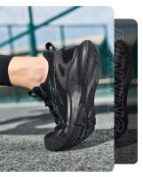 2024 deportes de los hombres de alta calidad nueva malla transpirable suela suave cómodo cordones zapatos para correr casuales otoño - details 11