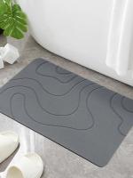 Alfombra de baño de piedra de diatomea Alfombra antideslizante para puerta de inodoro, estera de ducha de piedra de diatomea de secado rápido, alfombra absorbente de diatomea para interior - details 4