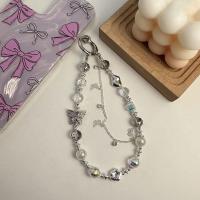 Cadena de teléfono de mariposa acrílica, corazón de amor de mariposa Y2K, correa de abalorios para teléfono, cadena de cuentas con forma de corazón de amor, cadena con cuentas para niñas - details 14
