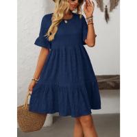 Vestido elegante de manga corta, holgado e informal, nueva colección primavera-verano 2025. - details 6