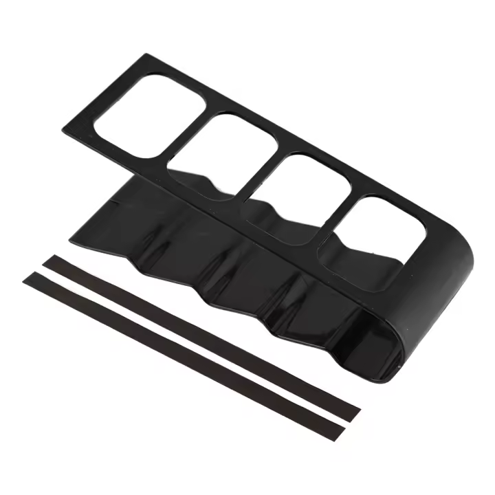 Soporte de plástico para Control remoto de escritorio, para teléfono estante de almacenamiento, VCR, DVD, TV, negro - 1