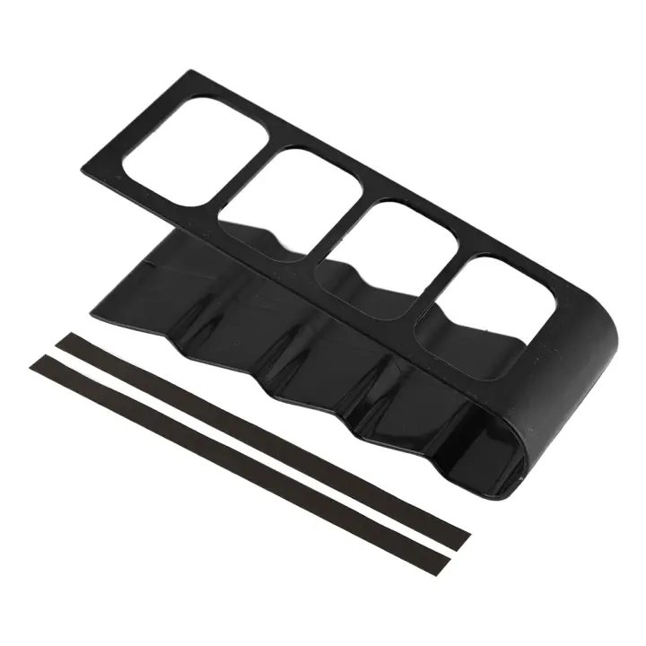 Soporte de plástico para Control remoto de escritorio, para teléfono estante de almacenamiento, VCR, DVD, TV, negro - 1
