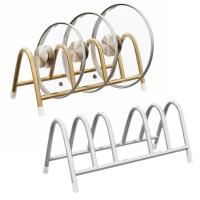 Estante de almacenamiento de tapa de olla de acero inoxidable, soporte para tabla de cortar a prueba de humedad, ahorro de espacio, estante Vertical para tabla de cortar - details 4