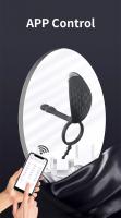 Anillo de pene de descarga eléctrica, vibrador Bluetooth para pareja, masajeador de próstata, Control remoto por teléfono inteligente - details 2