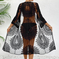 Manga de Kimono de Chiffon Bordado Boho Vestido de Playa para Mujeres Primavera/Verano 21 - details 0