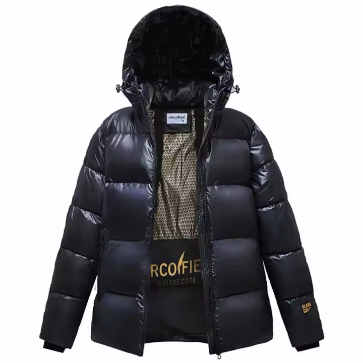 Chaqueta acolchada con capucha térmica para hombre y mujer, abrigos de plumón impermeables, Abrigo acolchado aislado, Invierno - 1