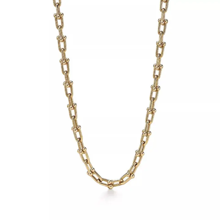 ΤΙΦΑΝΗ ™   Hardwear Medium Link en oro amarillo de 18 quilates, collar de diseño de marca de lujo - 1