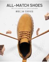 Zapatos de moda para hombre, zapatos formales de estilo inglés para hombre, botines antideslizantes, zapatos de trabajo informales impermeables para exteriores - details 7