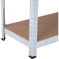 Estantería Modular de Acero Galvanizado Paquete 2, 5 Baldos Ajustables, Carga Máxima 875Kg, 90x40x180cm - details 4