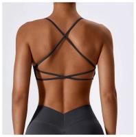 Top corto de gimnasio mejorado para yoga para mujer, sujetador deportivo ajustado sin costuras, sujetador transpirable - details 20