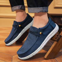 Zapatos de lona de hombre de talla grande para primavera y verano, estilo casual, ligeros y de un solo pedal. - details 19