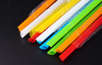 Pajitas grandes y coloridas para beber, pajitas desechables para leche, té, batidos, accesorios para Bar, tienda de jugo, 100 piezas - details 3