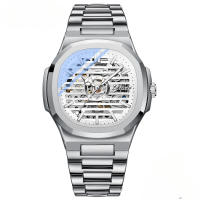 Reloj mecánico automático para hombres reloj mecánico luminoso impermeable - details 2