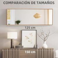 Espejo de Pared Grande de Madera Estilo Moderno 45x125 cm Ideal para Sala de Estar, Dormitorio, Entrada - details 4
