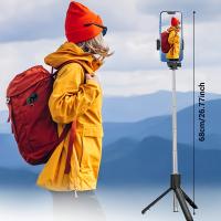 Trípode Portátil Universal para Móvil con Rotación de 360 ° , Soporte Antivibración Inalámbrico para Fotos y Selfies, Gimbal de Mano para Viajes y Transmisiones en Vivo - details 8