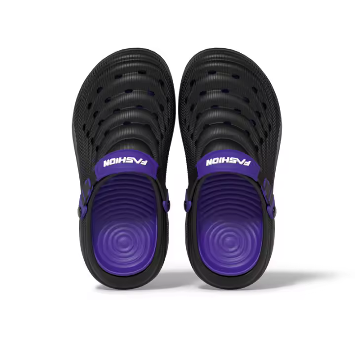 Zapatos de los hombres agujero zapatos de verano de suela gruesa antideslizante desgaste exterior sandalias al aire libre bolsa eva cabeza zapatos de playa vadear zapatillas frías hombres - 1