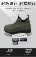 Botas de lluvia para hombre, botas de cocina para hombre, botas de lluvia cortas versátiles simples a la moda, zapatos impermeables resistentes al desgaste para cocina - details 6
