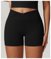 Pantalones cortos de Yoga sin costuras para mujer, ropa deportiva para Fitness, levantamiento de glúteos, gimnasio, correr - details 7