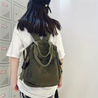 2024 Nueva mochila vintage informal para mujer: mochila plegable de viaje universitaria con cierre de cremallera, correas de hombro fijas y forro de poliéster, mochila negra lavable a máquina para el trabajo, desplazamientos - details 4
