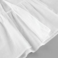 Vestido de Primavera Verde Moda para Mujeres en Algodón y Lino - details 8