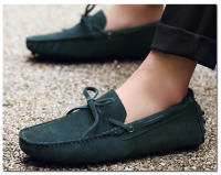 Zapatos planos de cuero de ante de vaca para hombre, mocasines informales de alta calidad, para conducir, novedad - details 13