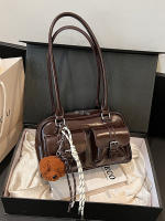 Versión coreana retro de un solo hombro, bolso axilar de gran capacidad, bolso baguette para viajes diarios, bolso Boston, bolso de almohada para mujer - details 19