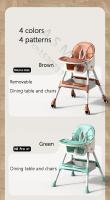 Silla de Comedor Plegable para Bebé Asiento de Comedor Multifuncional para Aprender a SSentar en Casa - details 7