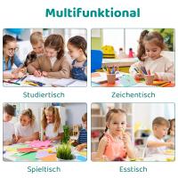 Juego de mesa y 2 sillas para niños, muebles de grupo para asientos infantiles, altura ajustable - details 7