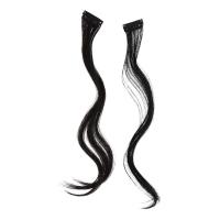 Extensiones de cabello para mujer, Clip en la frente, accesorios para el cabello, flequillo de barba de dragón, flequillo largo y rizado, peluca de síntesis con flequillo de parte media - details 9