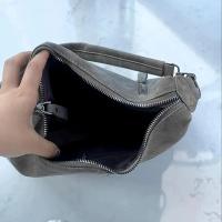 Bolso cruzado de lujo para mujer, bandolera de un solo hombro, de gran capacidad, Retro, mate, de cuero PU - details 5