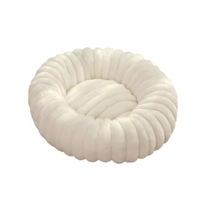 Práctico cama gruesa y cálida para perros, sofá cama redondo suave para cachorros, cómodos nidos de peluche para perros, cama para dormir para mascotas para interiores - 1