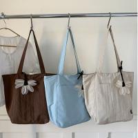 Bolso de hombro de nailon de estilo coreano informal, bolso de mano ligero impermeable, bolso de mano de gran capacidad de Color sólido, bolso de viaje - details 8