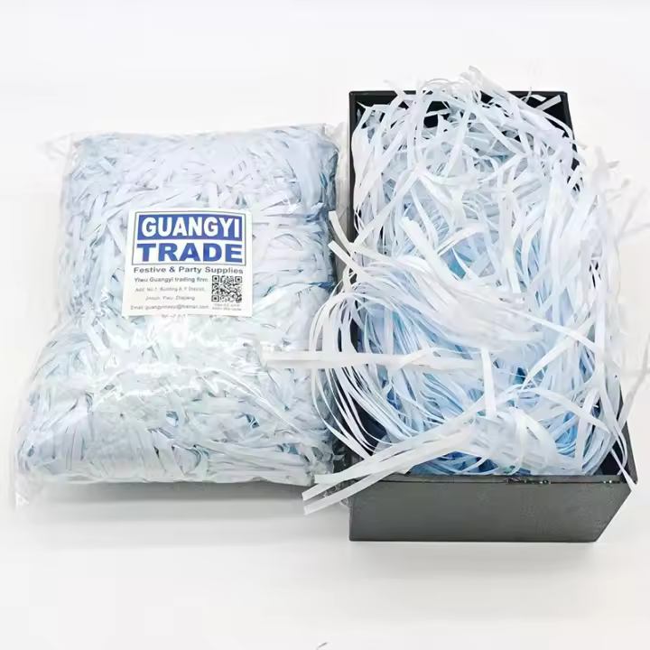 Relleno de Caja de Papel Recortado de Rafia Colorido 100g Ideal para Empaquetado de Dulces para Cumpleaños o Boda Hecho en China - 1