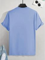 Camiseta holgada deportiva informal de verano para hombre, camiseta de manga corta con cuello redondo y estampado MILANO, cómoda para compras - details 7