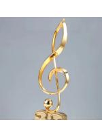 Trofeo de cristal con notación musical personalizada, medalla con letras, excelente cantante, discurso, competencia, premio, oro, plata, cobre, 1 unidad - details 4