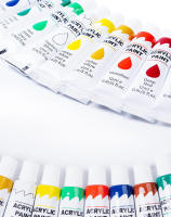 Set de pintura acrílica en tubos (12 ml) - 12/24 colores para artistas y niños - details 5