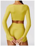 Conjunto de Yoga de 2 Piezas Traje Deportivo para Mujer Pantalones de Yoga con Manga Larga - details 13