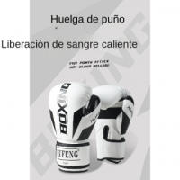 Hombres y mujeres adultos niños guantes de boxeo suministros de boxeo guantes de saco de arena sparring profesional guantes de t - details 0